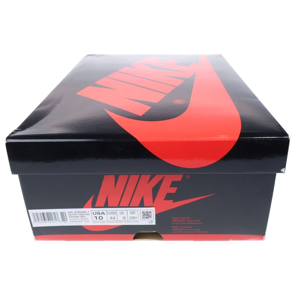 NIKE(ナイキ) AIR JORDAN 1 RETRO HIGH OG BRED PATENT 555088-063 エアジョーダン1 レトロ ブレッド パテント ハイカットスニーカー レッド/ブラック US10/28.0cm