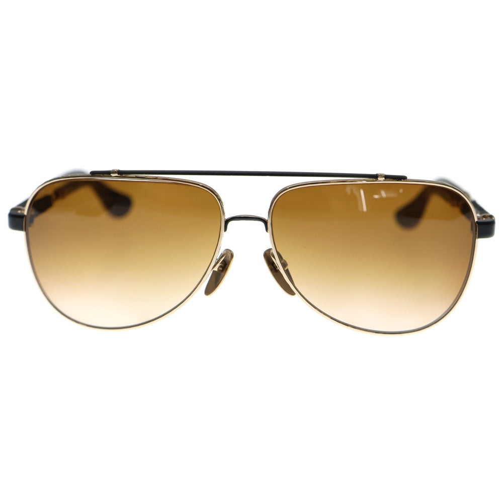 CHROME HEARTS(クロムハーツ) JACKADDICT サイドCHクロス ティアドロップ サングラス アイウェア 眼鏡 ブラウン/ブラック