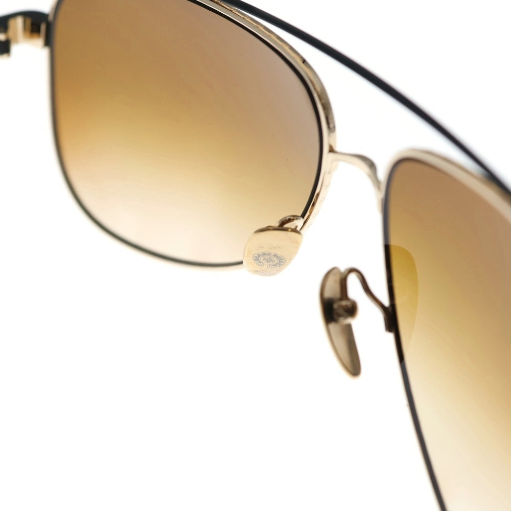 CHROME HEARTS(クロムハーツ) JACKADDICT サイドCHクロス ティアドロップ サングラス アイウェア 眼鏡 ブラウン/ブラック