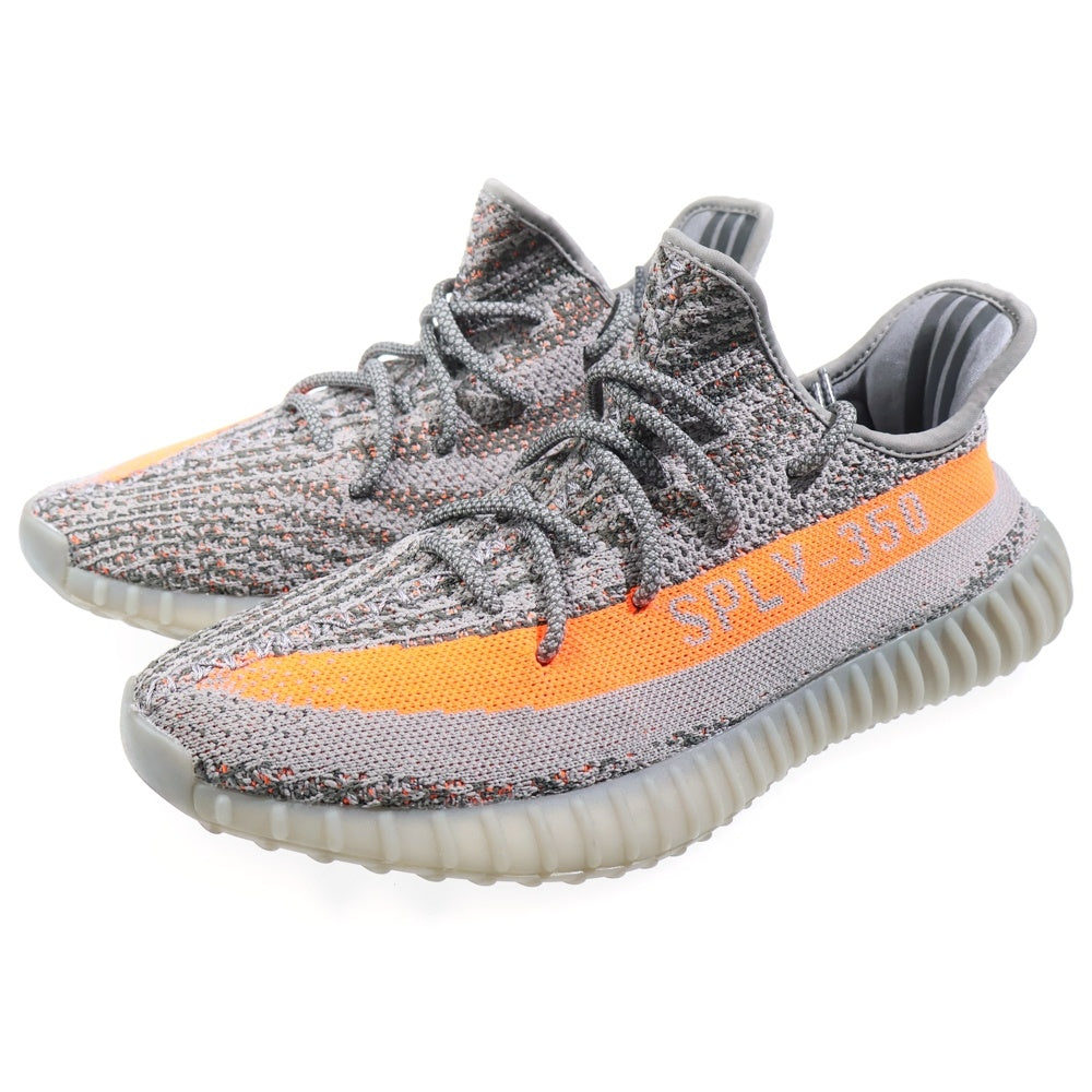 adidas(アディダス) YEEZY BOOST 350 V2 BELUGA REFLECTIVE イージーブースト リフレクターローカットスニーカー ベルーガ リフレクティブ US9.5/27.5cm GW1229 グレー/オレンジ