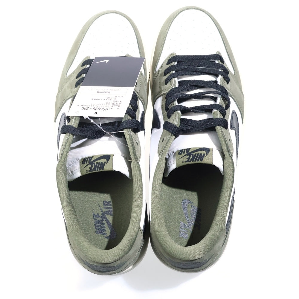 NIKE(ナイキ) AIR JORDAN 1 LOW OG HQ6998-200 エアジョーダン1 ミディアムオリーブ アンド サミットホワイト ローカットスニーカー US12/30.0cm オリーブ