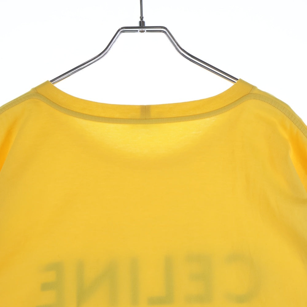 CELINE(セリーヌ) 22AW ルーズフィットロゴプリント半袖Tシャツ 2X681671Q イエロー