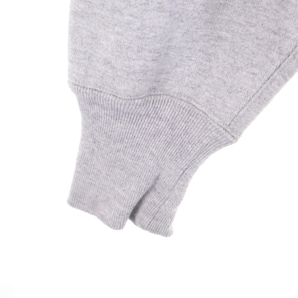 READY MADE(レディメイド) M-NECK SWT SMILE RE-CO-GY-00-00-246 モックネック スマイル刺繍クルーネックスウェットトレーナー グレー