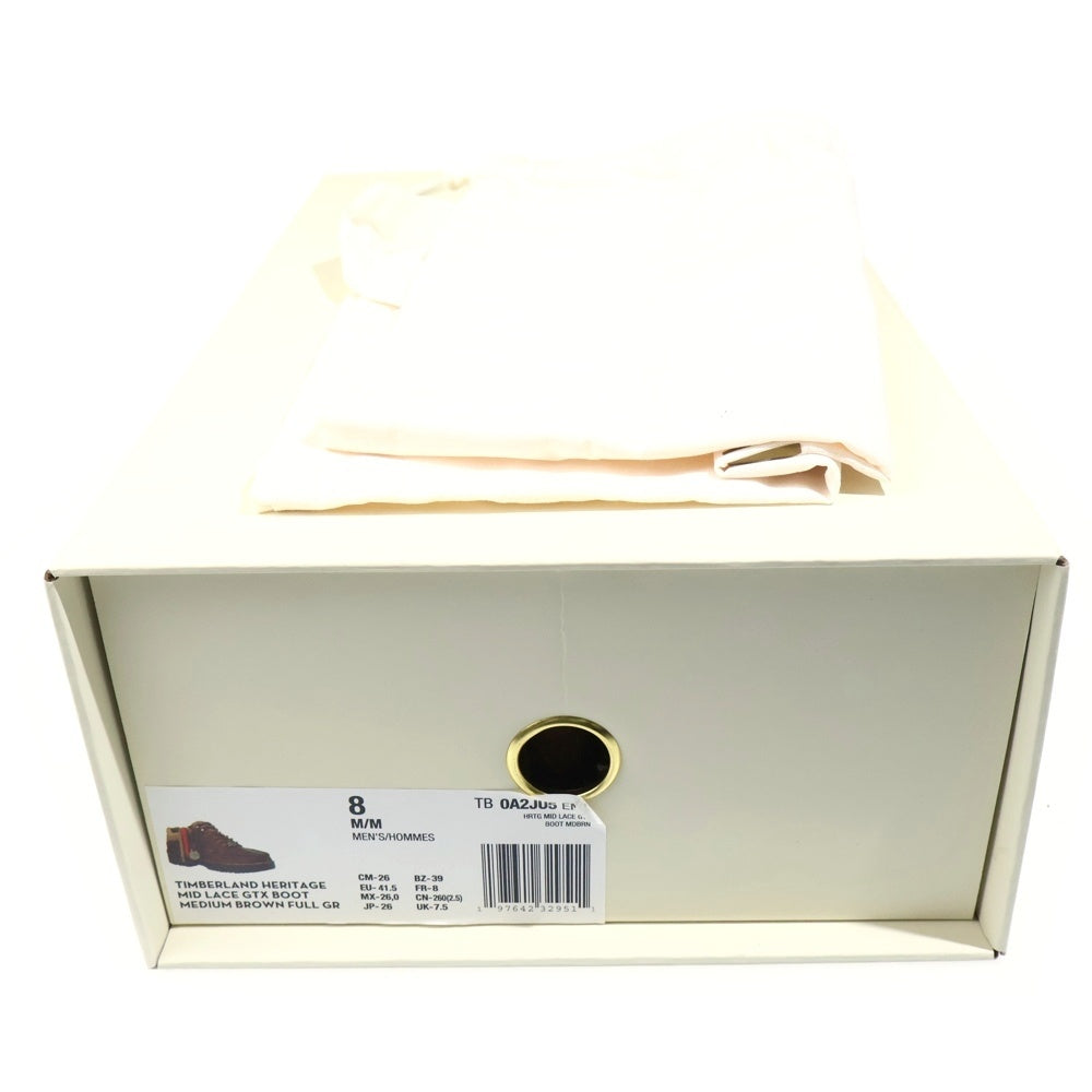 Timberland(ティンバーランド) ×Aime Leon Dore GORE-TEX TB0A2JU5EM41 レザー ハイカットブーツ ブラウン US8/26.0cm