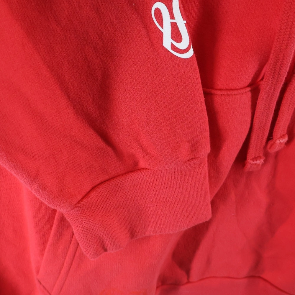 CHROME HEARTS(クロムハーツ) SWTSHRT PLVR バックスクロールラベルプリント スウェットプルオーバーパーカー レッド
