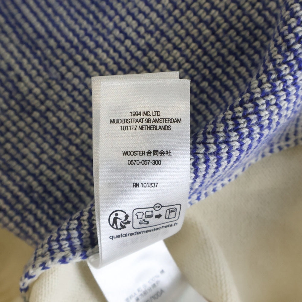 SUPREME(シュプリーム) 24SS Plaid Knit S/S Polo プレイドショートスリーブ半袖ニットポロシャツ ホワイト/ブルー