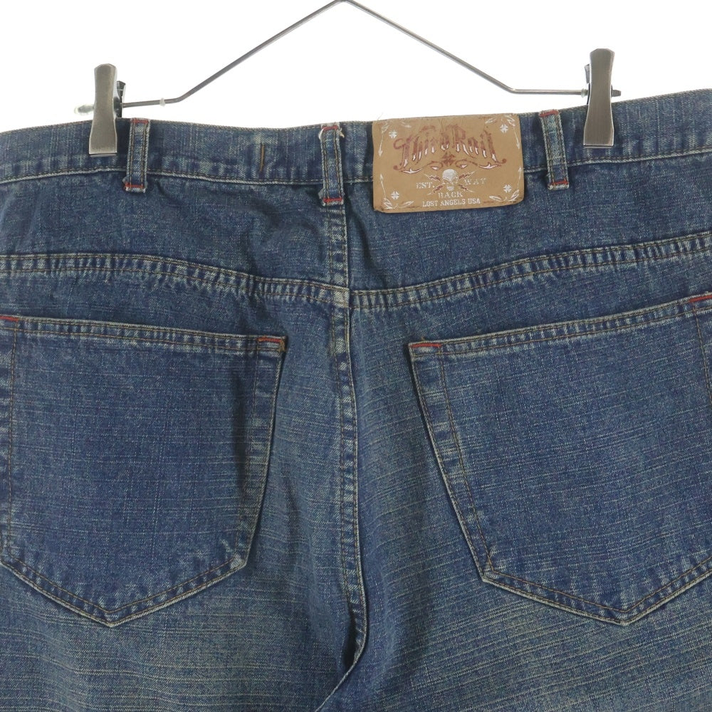 Third Rail(サードレイル) Iron Cross Design Baggy Pants アイロンクロス バギーデニムパンツ インディゴ
