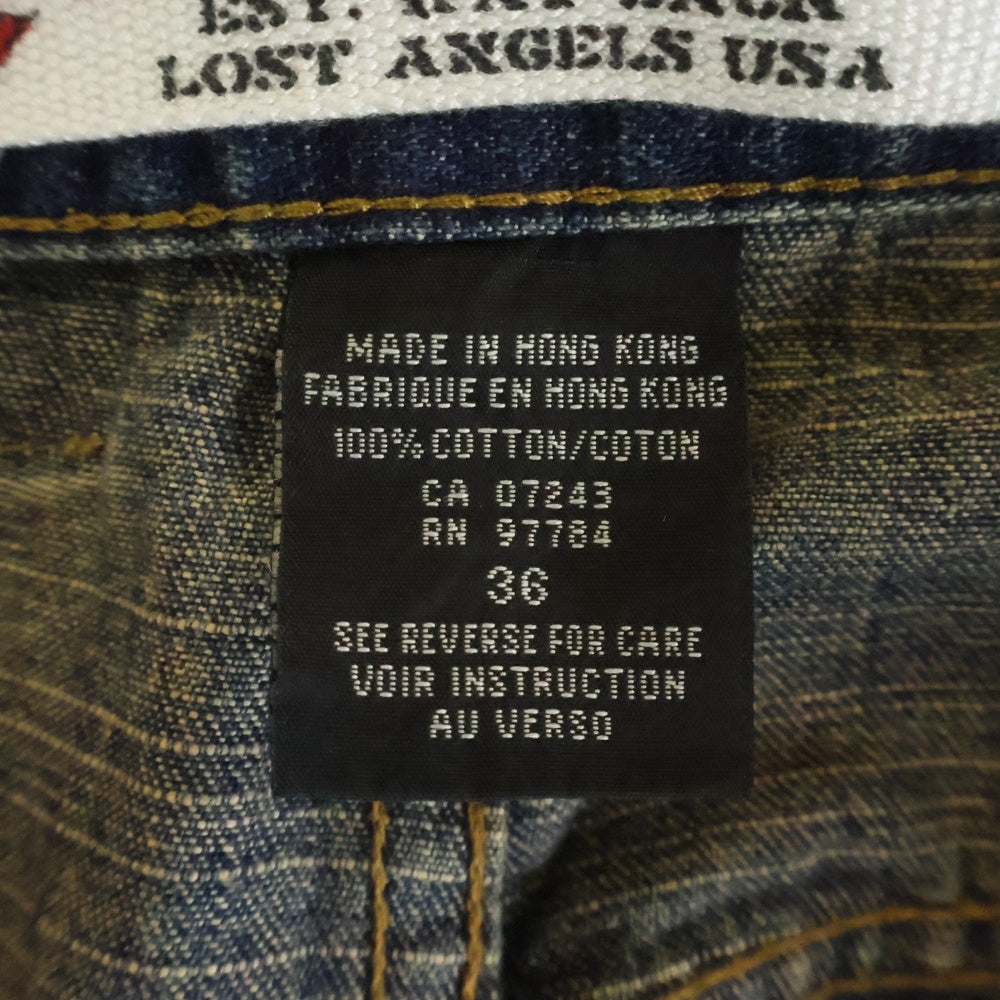 Third Rail(サードレイル) Iron Cross Design Baggy Pants アイロンクロス バギーデニムパンツ インディゴ