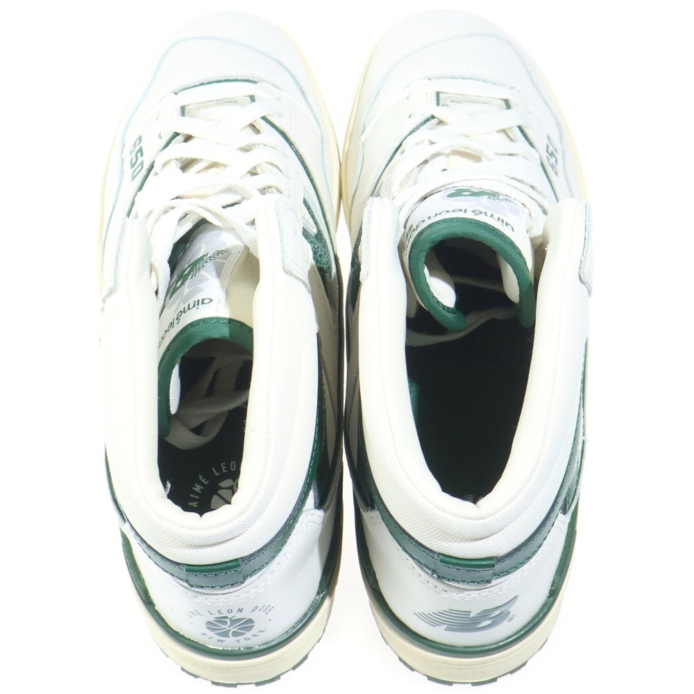 New Balance(ニューバランス) ×Aime Leon Dore 650R BB650RL1 エメ・レオン・ドレ 650R ハイカットスニーカー US9.5/27.5cm ホワイト/グリーン