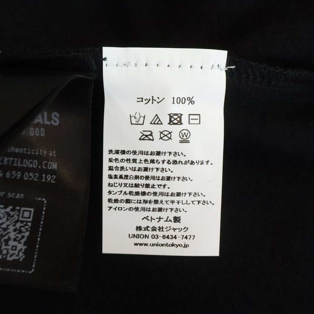 FEAR OF GOD ESSENTIALS(フィアオブゴッド エッセンシャルズ) NBA 90's FIT TEE 202NB258001F フロントロゴプリント Tシャツ ブラック