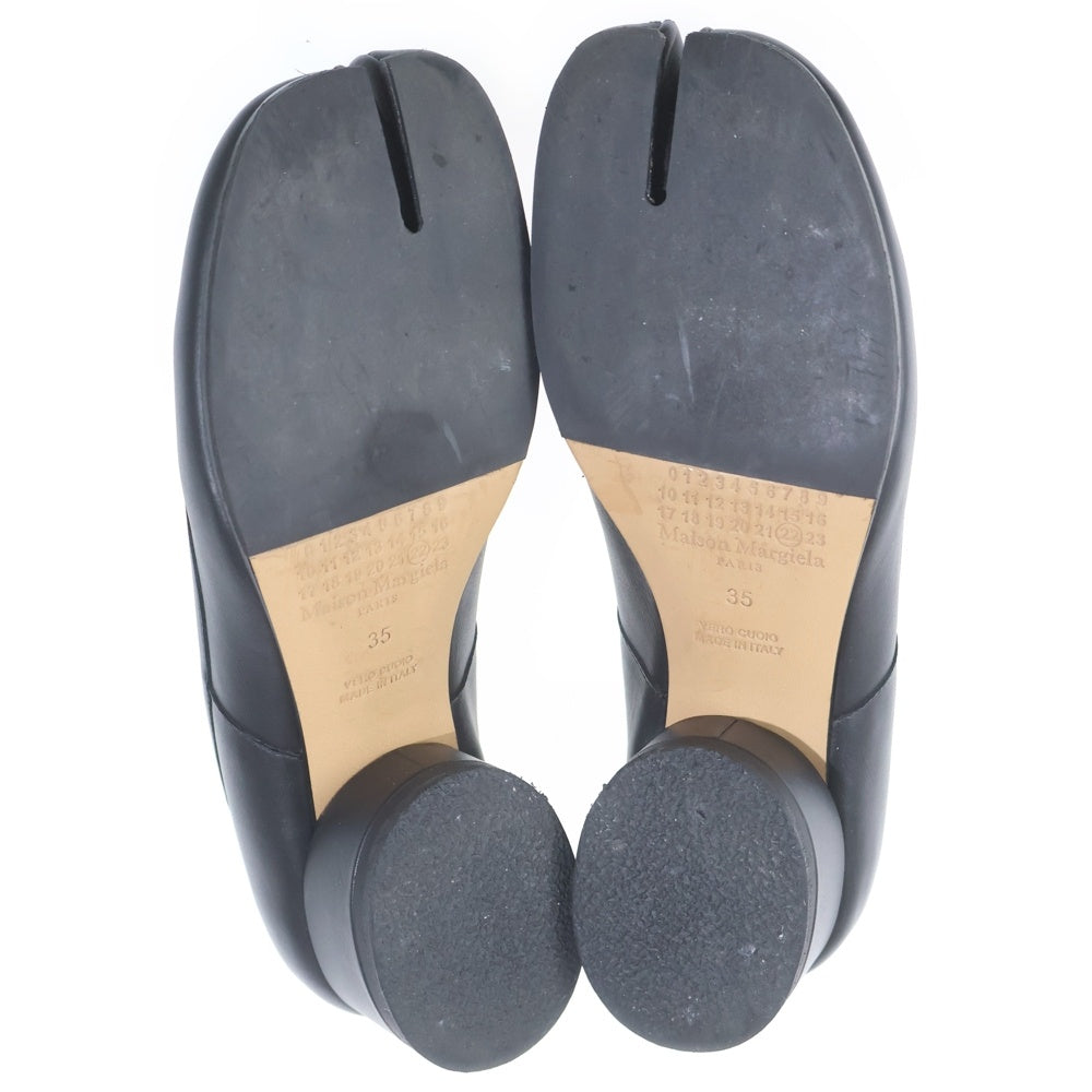 Maison Margiela(メゾンマルジェラ) TABI BALLERINA タビ バレリーナ レザー ヒールパンプス ブラック レディース S58WZ0044