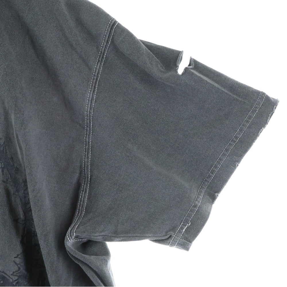 KIDILL(キディル) DESTROY T-SHIRT ダメージ加工 半袖Tシャツ KL825 グレー