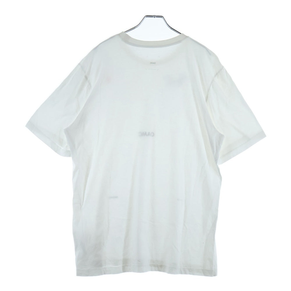 OAMC(オーエーエムシー) フロントロゴプリント 半袖Tシャツ コットン ホワイト