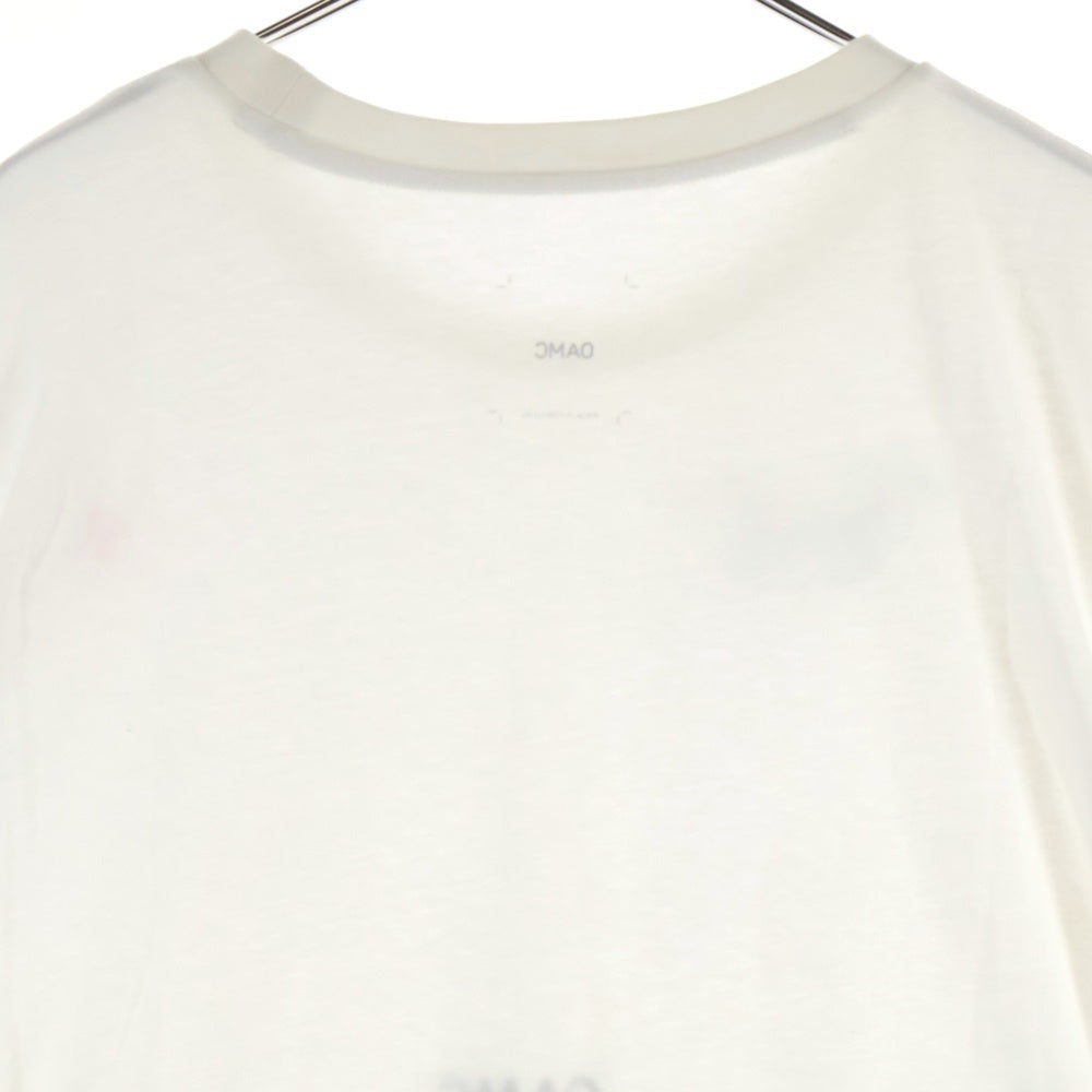 OAMC(オーエーエムシー) フロントロゴプリント 半袖Tシャツ コットン ホワイト