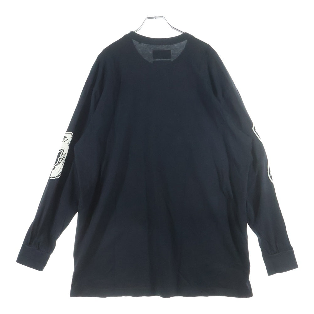 Y-3(ワイスリー) ×Yohji Yamamoto GRAPHIC LOGO LONG SLEEVE グラフィックロゴカットソー 長袖シャツ H44811 ブラック