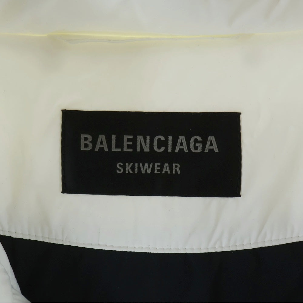 BALENCIAGA(バレンシアガ) SPORTS ICON PUFFER スポーツアイコン 中綿パファーブルゾン ダウンジャケット 773986 TPO39 3B ホワイト