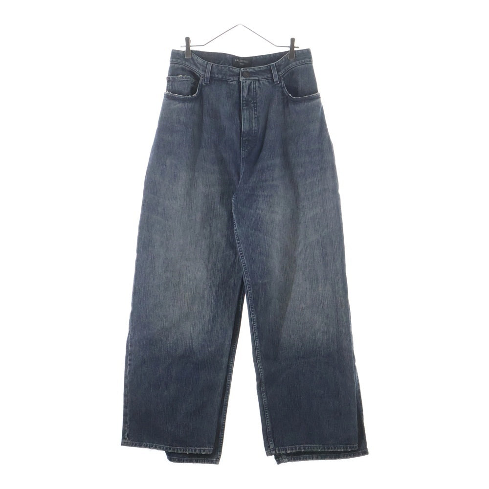 BALENCIAGA(バレンシアガ) 23AW DOUBLE FRONT WIDE LEG JEANS ダブルフロント ワイドレッグジーンズ デニムパンツ 767979 TNW65 インディゴ