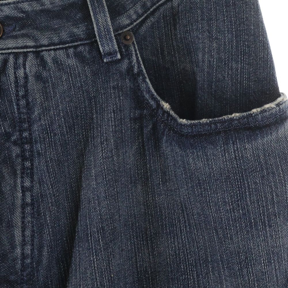 BALENCIAGA(バレンシアガ) 23AW DOUBLE FRONT WIDE LEG JEANS ダブルフロント ワイドレッグジーンズ デニムパンツ 767979 TNW65 インディゴ