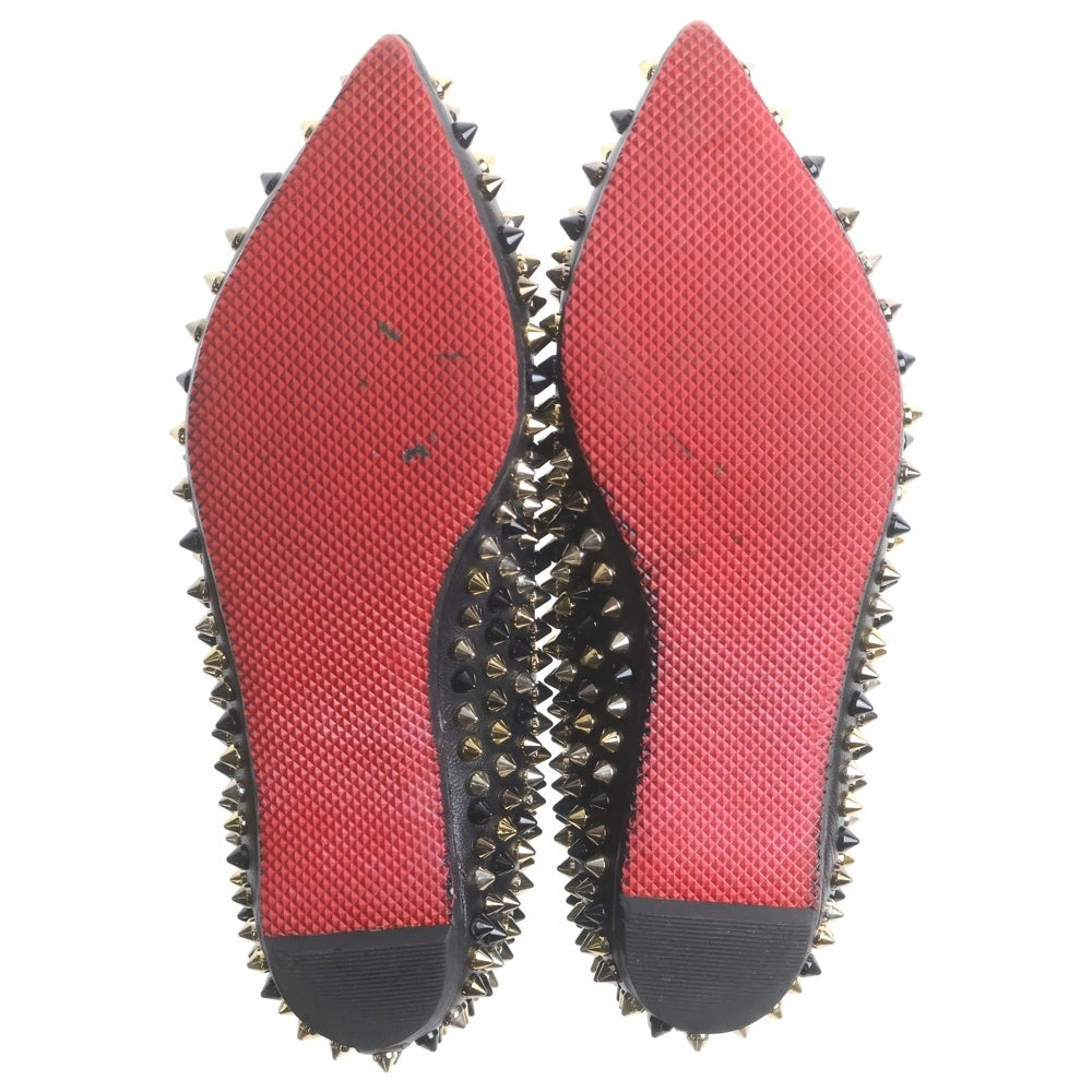 CHRISTIAN LOUBOUTIN(クリスチャンルブタン) スパイクスタッズ レザーパンプス ブラック レディース