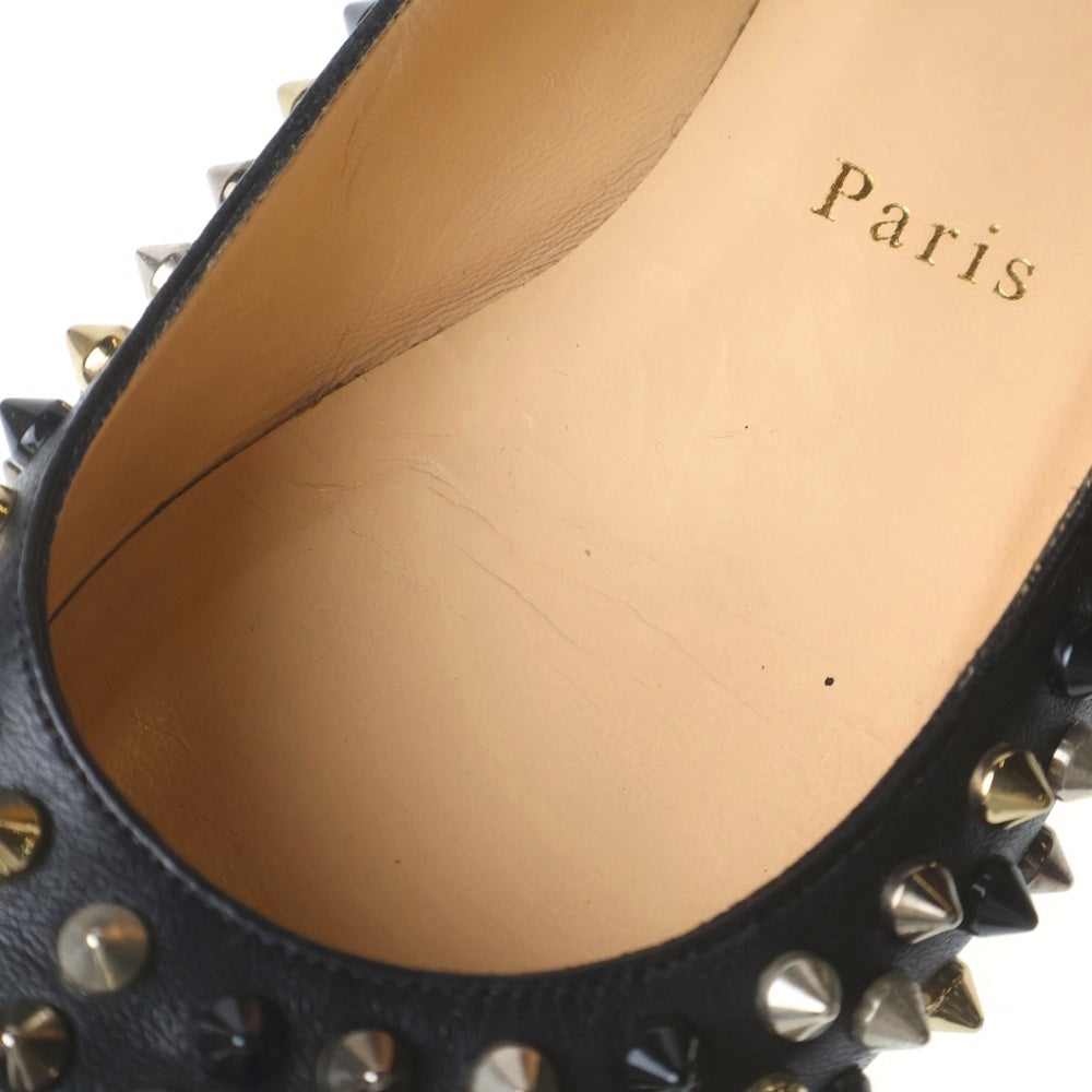 CHRISTIAN LOUBOUTIN(クリスチャンルブタン) スパイクスタッズ レザーパンプス ブラック レディース