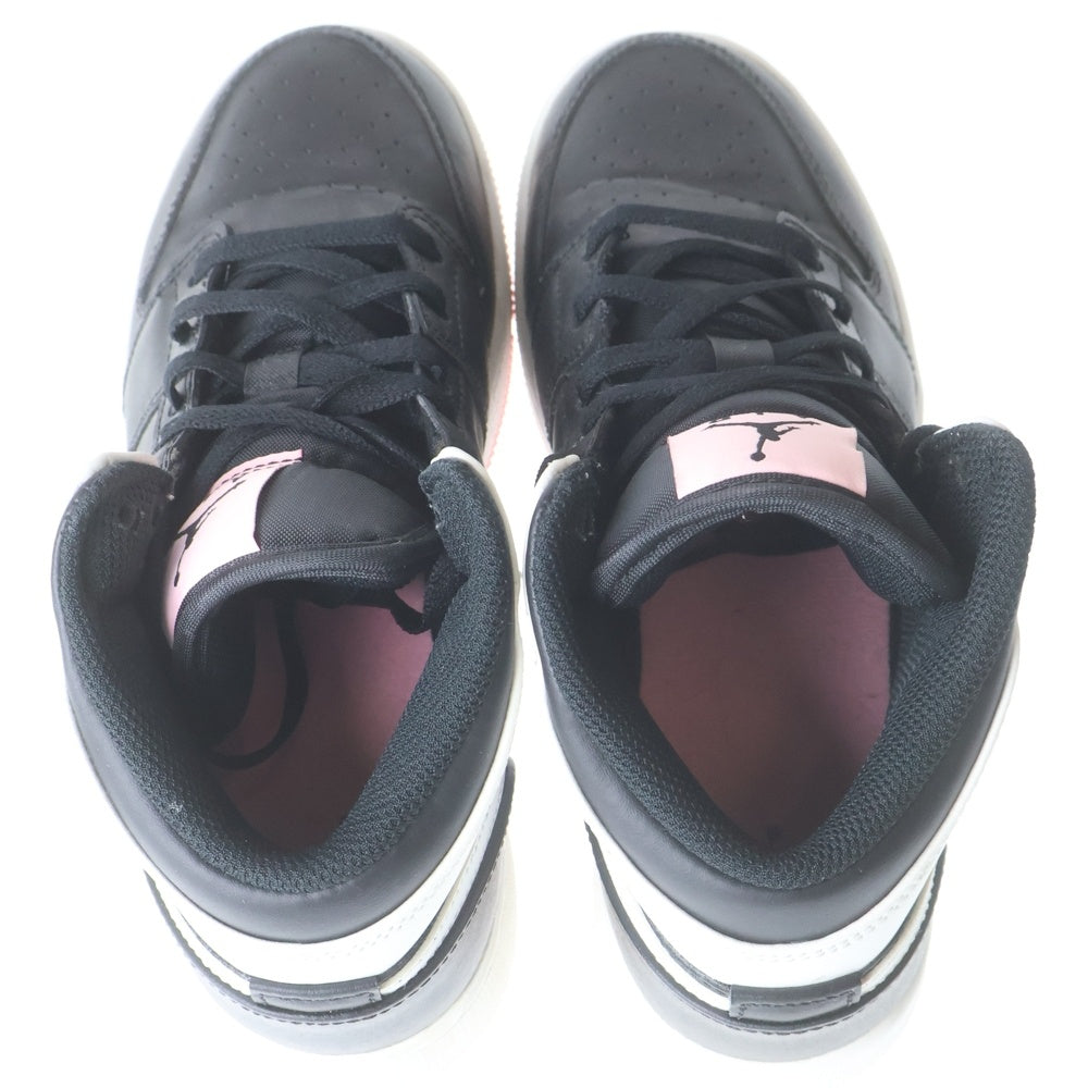 NIKE(ナイキ) GS AIR JORDAN 1 MID ARCTIC PUNCH 555112-061 エアジョーダン1 アークティックパンチ ミッドカットスニーカー ブラック/ホワイト US5Y/23.5cm レディース