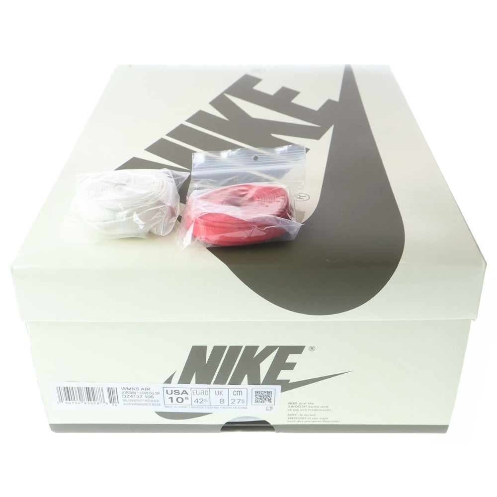 NIKE(ナイキ) ×TRAVIS SCOTT WMNS AIR JORDAN 1 LOW OG Medium Olive DZ4137-106 トラヴィススコット エアジョーダン1 ローカットスニーカー US10.5/27.5cm オリーヴ