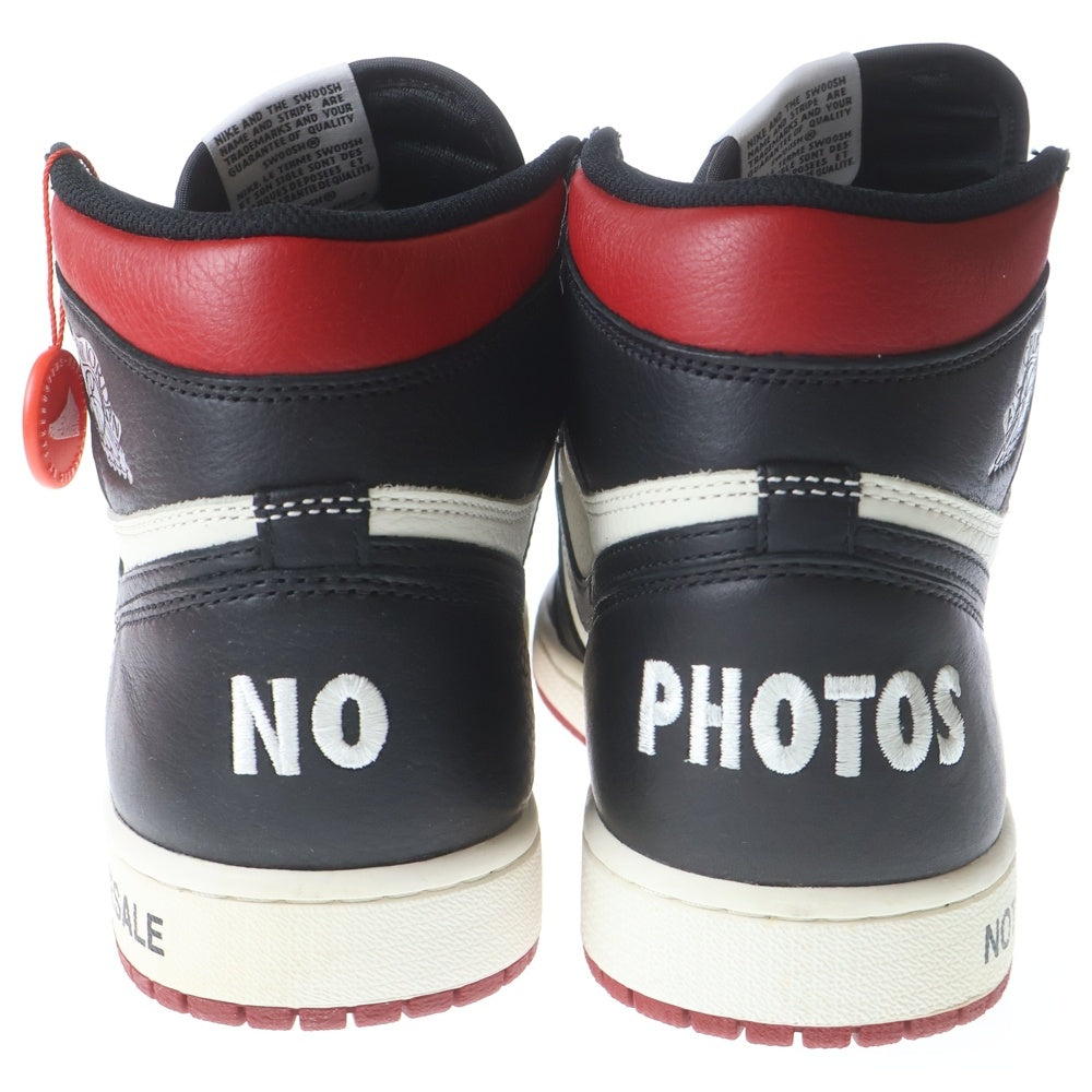 NIKE(ナイキ) AIR JORDAN 1 HIGH RETRO NOT FOR RESALE 861428-106 エアジョーダン1 レトロ ノット フォー リセール ハイカットスニーカー US10/28.0cm ブラック/レッド
