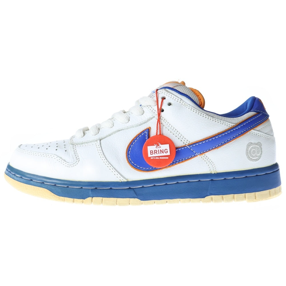 NIKE SB(ナイキエスビー) 【観賞用 2004年製】 ×MEDICOM TOY 1st DUNK LOW PRO 304292-142 メディコムトイ ダンク ローカットスニーカー US8.5/26.5cm ホワイト
