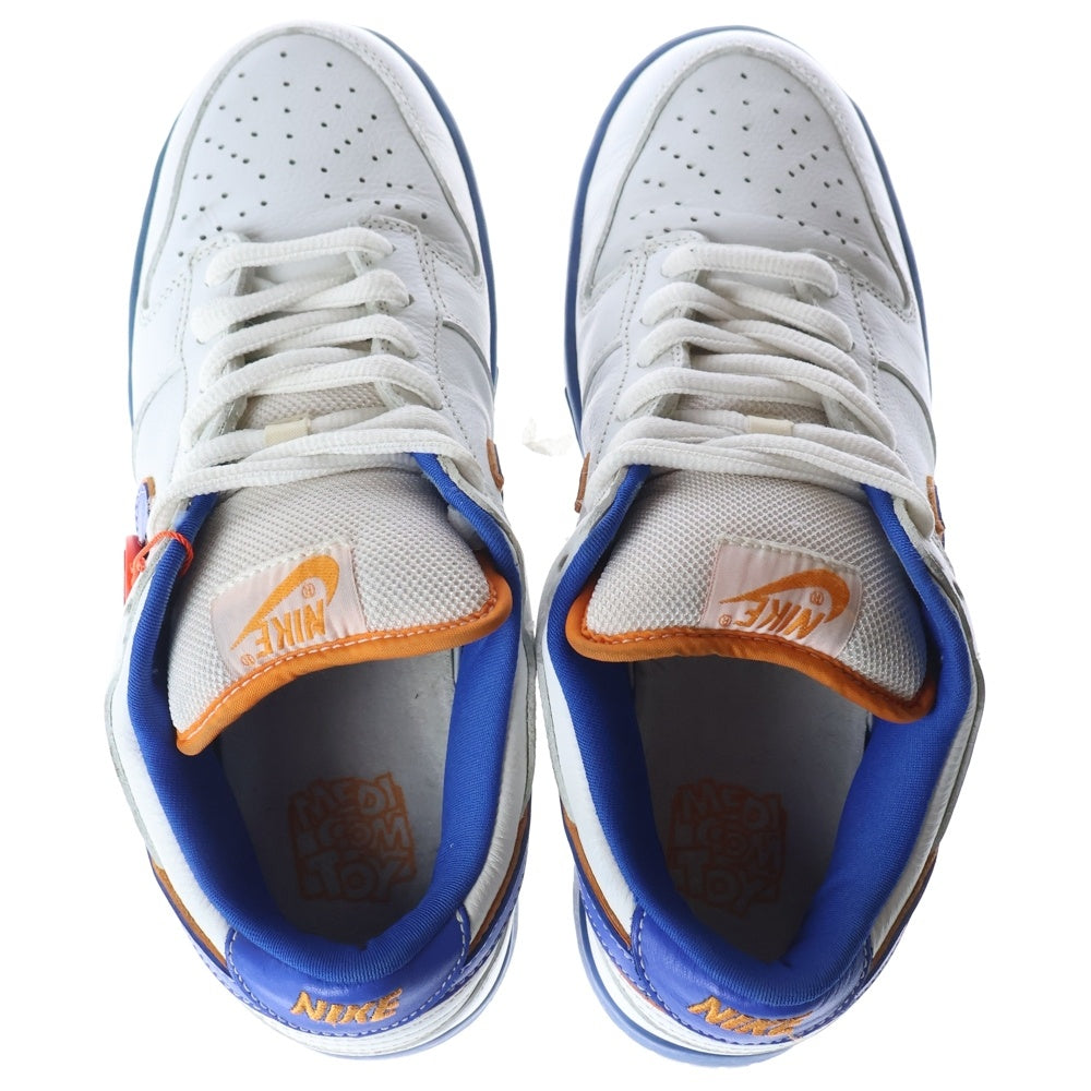NIKE SB(ナイキエスビー) 【観賞用 2004年製】 ×MEDICOM TOY 1st DUNK LOW PRO 304292-142 メディコムトイ ダンク ローカットスニーカー US8.5/26.5cm ホワイト