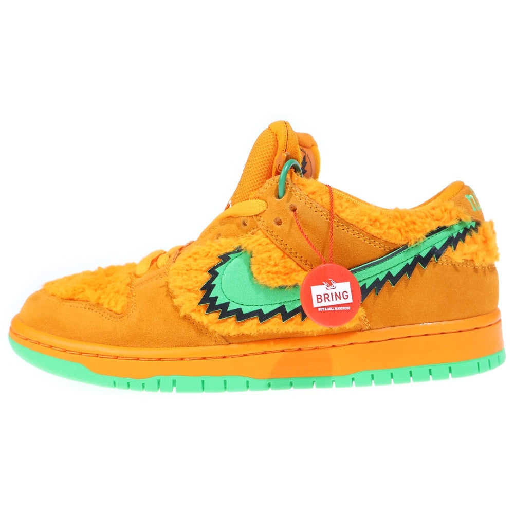 NIKE SB(ナイキエスビー) ×GRATEFUL DEAD DUNK LOW ORANGE BEAR CJ5378-800 グレイトフルデッド ダンク オレンジベア ローカットスニーカー US8/26.0cm オレンジ