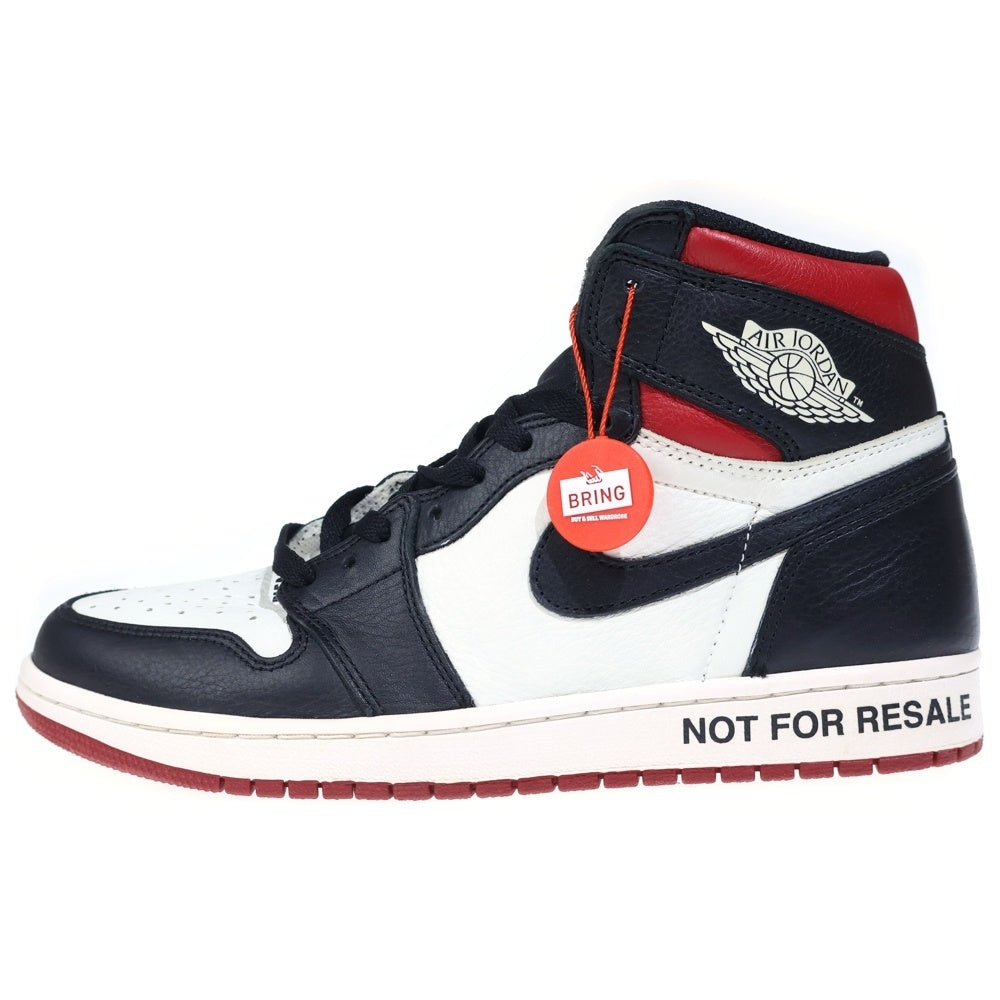 NIKE(ナイキ) AIR JORDAN 1 HIGH RETRO NOT FOR RESALE 861428-106 エアジョーダン1 レトロ ノット フォー リセール ハイカットスニーカー US9.5/27.5cm ブラック/レッド
