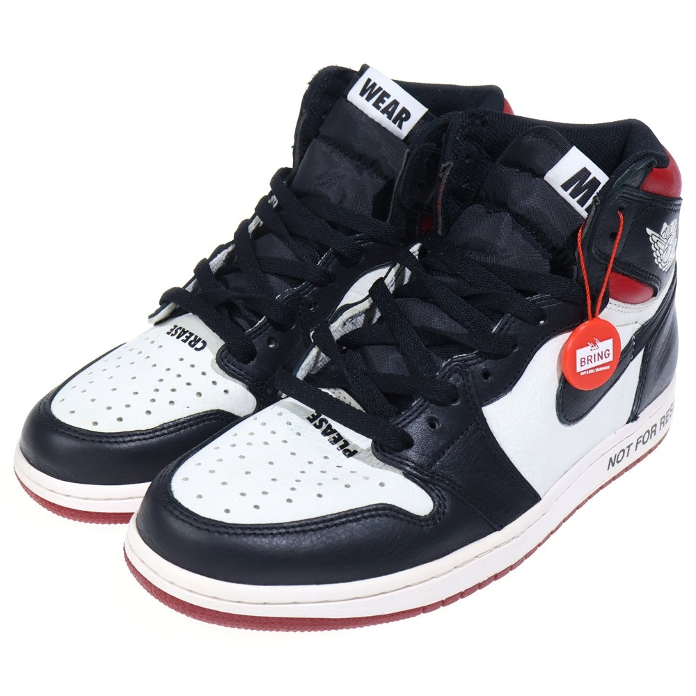 NIKE(ナイキ) AIR JORDAN 1 HIGH RETRO NOT FOR RESALE 861428-106 エアジョーダン1 レトロ ノット フォー リセール ハイカットスニーカー US9.5/27.5cm ブラック/レッド