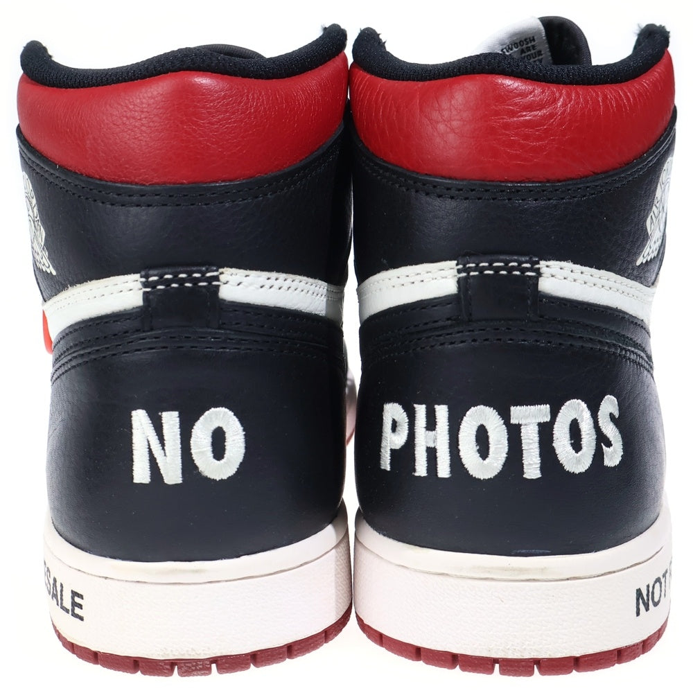 NIKE(ナイキ) AIR JORDAN 1 HIGH RETRO NOT FOR RESALE 861428-106 エアジョーダン1 レトロ ノット フォー リセール ハイカットスニーカー US9.5/27.5cm ブラック/レッド