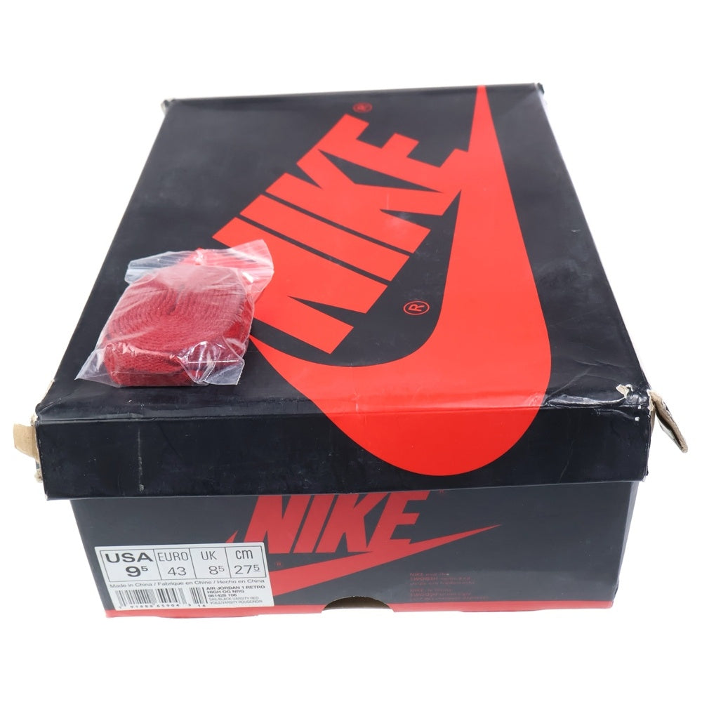 NIKE(ナイキ) AIR JORDAN 1 HIGH RETRO NOT FOR RESALE 861428-106 エアジョーダン1 レトロ ノット フォー リセール ハイカットスニーカー US9.5/27.5cm ブラック/レッド