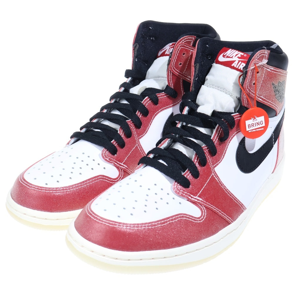 NIKE(ナイキ) ×TROPHY ROOM AIR JORDAN 1 RETRO HIGH OG SP DA2728-100 トロフィールーム エアジョーダン 1 シカゴ ハイカットスニーカー US10/28.0cm レッド/ホワイト