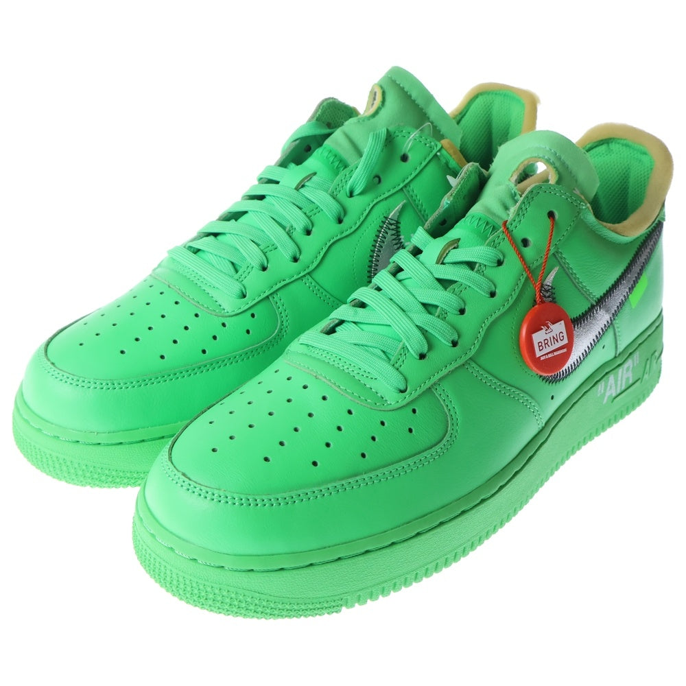 NIKE(ナイキ) ×Off-White AIR FORCE 1 LOW BROOKLYN DX1419-300 オフホワイト エアフォース1 ブルックリン ローカットスニーカー US10.5/28.5cm グリーン