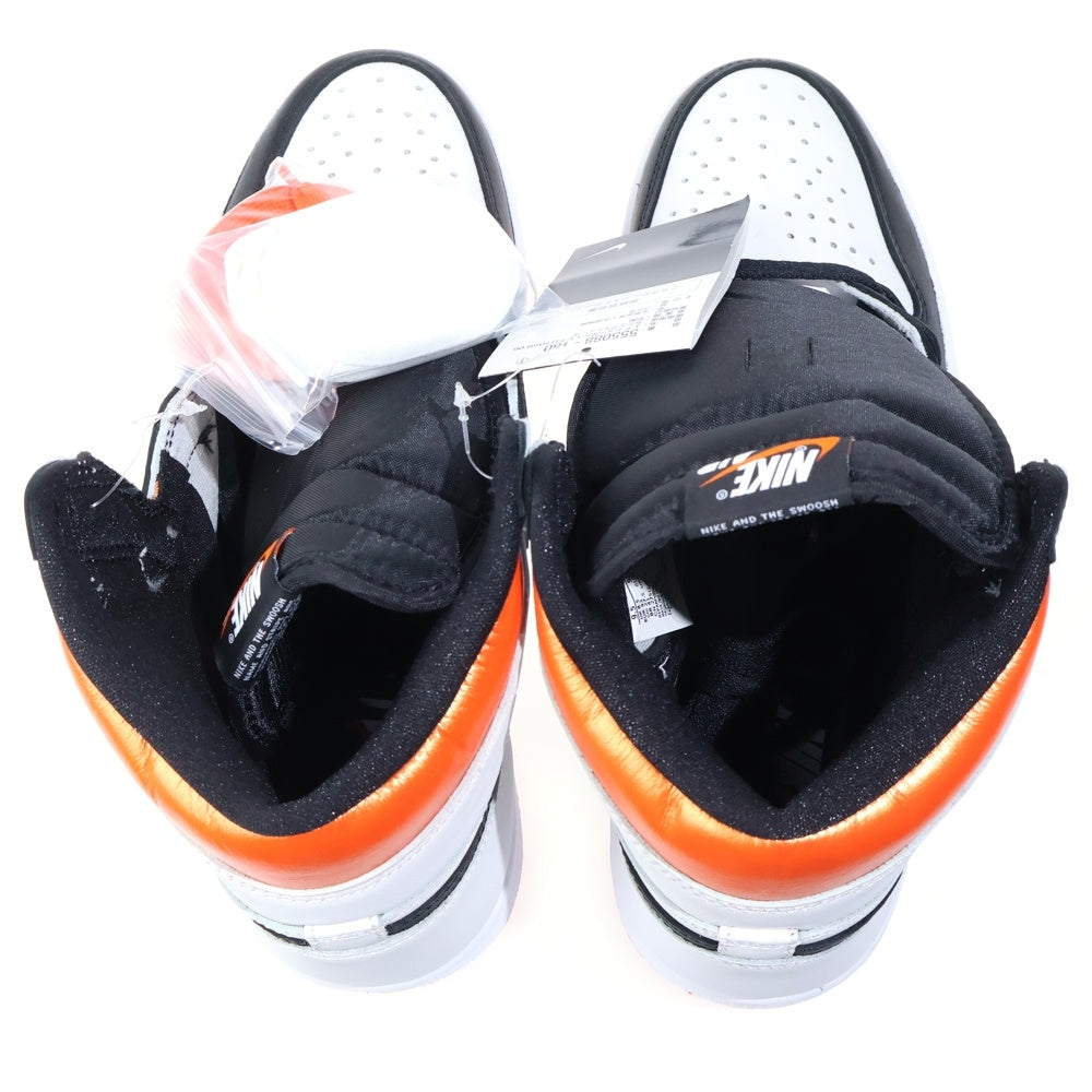 NIKE(ナイキ) AIR JORDAN 1 HIGH OG ELECTRO ORANGE 555088-180 エアジョーダン1 エレクトロオレンジ ハイカットスニーカー ホワイト/オレンジ US9.5/27.5cm