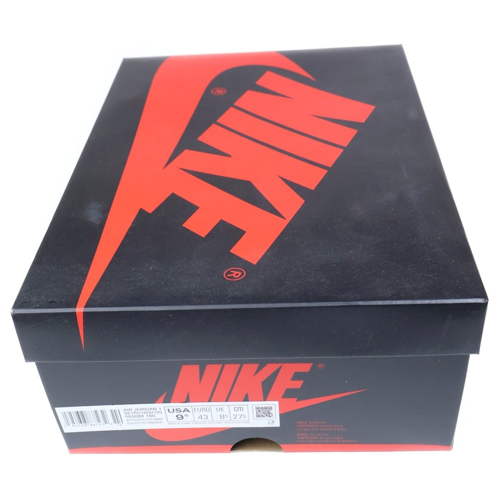 NIKE(ナイキ) AIR JORDAN 1 HIGH OG ELECTRO ORANGE 555088-180 エアジョーダン1 エレクトロオレンジ ハイカットスニーカー ホワイト/オレンジ US9.5/27.5cm