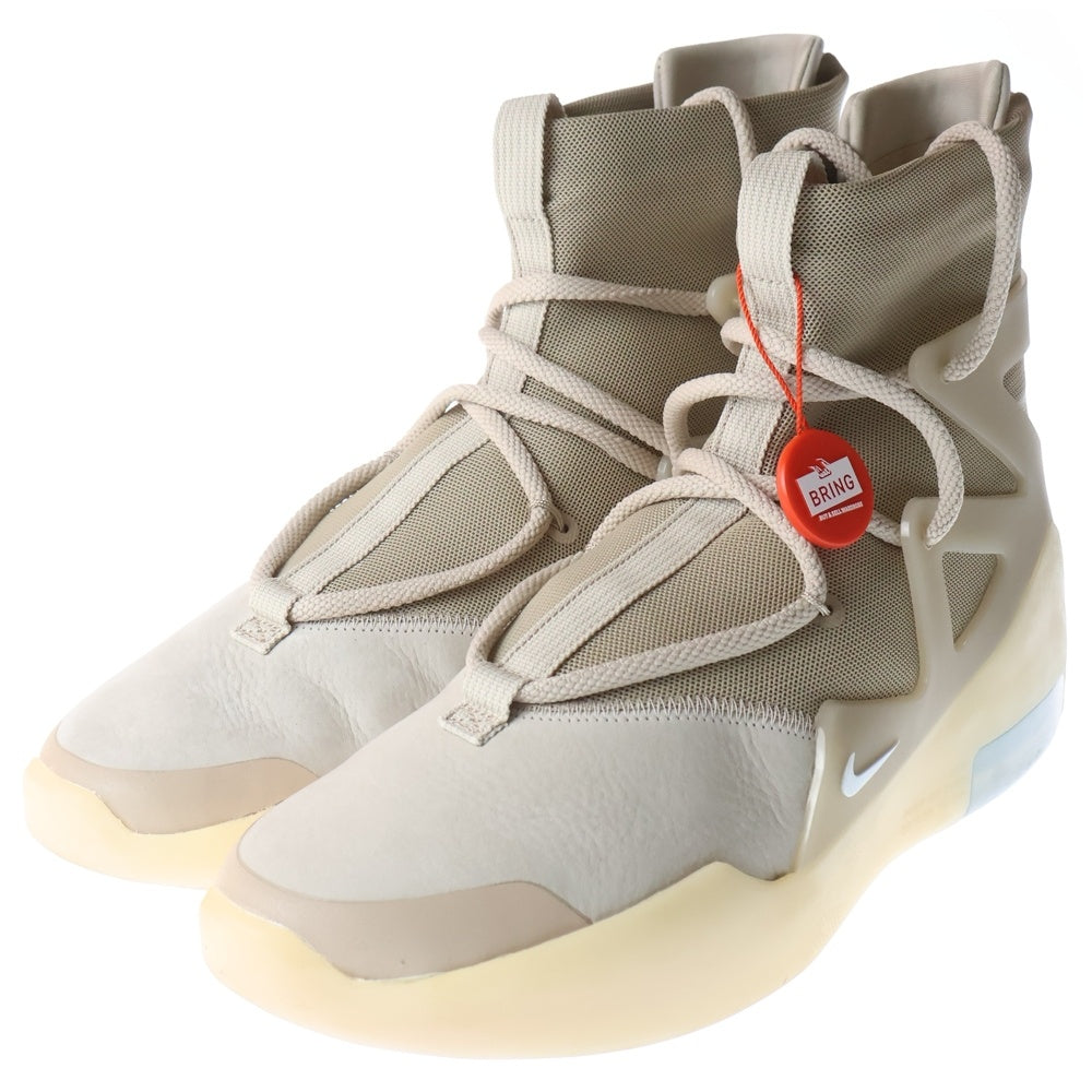 NIKE(ナイキ) ×FEAR OF GOD AIR 1 Oatmeal AR4237-900 フィアオブゴッド エア1 オートミール ハイカットスニーカー アイボリー US9.5/27.5cm