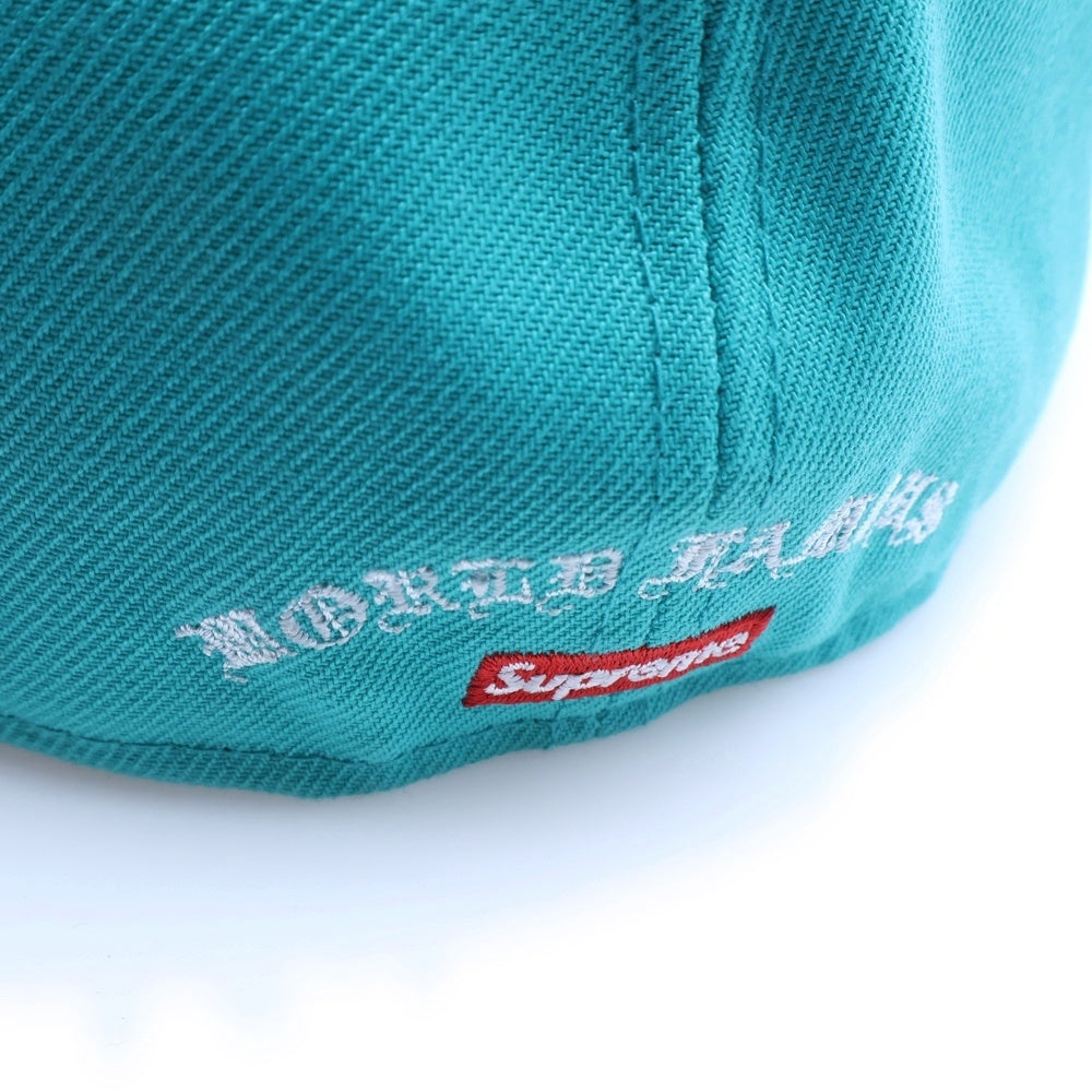 SUPREME(シュプリーム) 24SS ×NEW ERA Gold Cross S Logo Sロゴ 6パネル ベースボールキャップ 帽子 ライトブルー