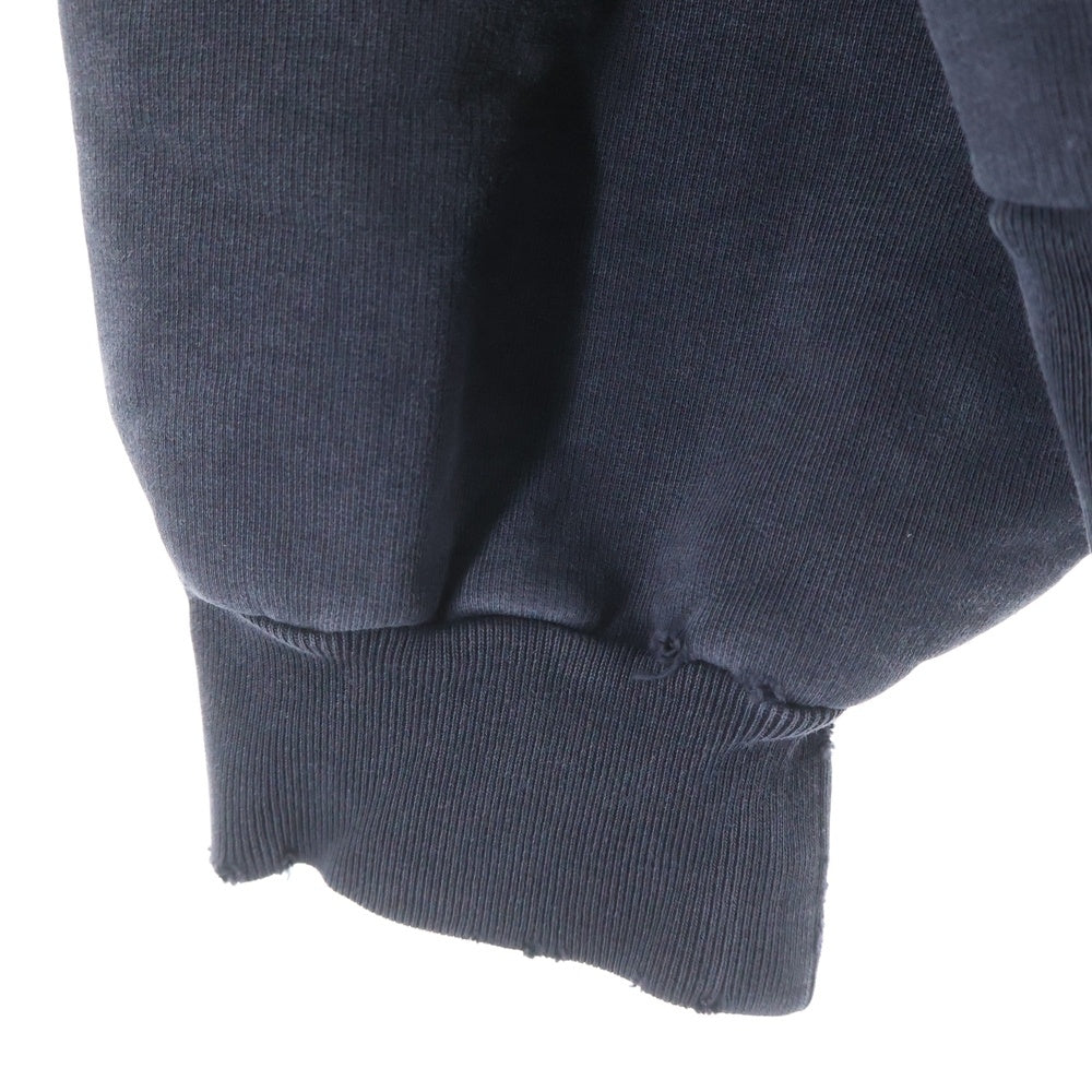 BALENCIAGA(バレンシアガ) 25SSウォッシュドロゴ スウェットプルオーバーパーカー 821861 TSVA1 ブラック