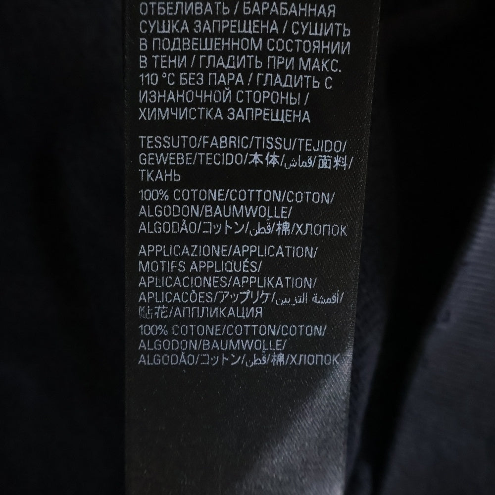 BALENCIAGA(バレンシアガ) 25SSウォッシュドロゴ スウェットプルオーバーパーカー 821861 TSVA1 ブラック