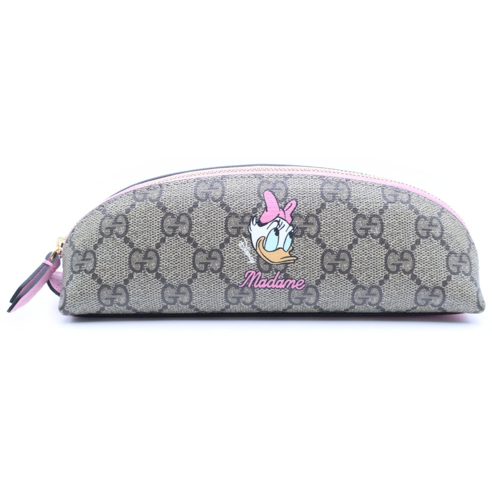 GUCCI(グッチ) ×DISNEY ディジーダック 筆箱 ポーチ ディズニーコラボ ペンケース 662129 ベージュ レディース