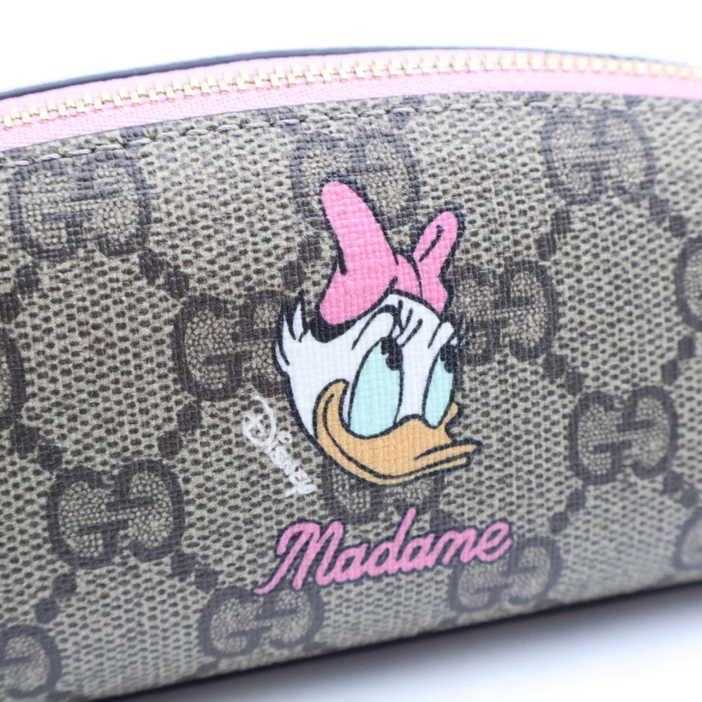 GUCCI(グッチ) ×DISNEY ディジーダック 筆箱 ポーチ ディズニーコラボ ペンケース 662129 ベージュ レディース