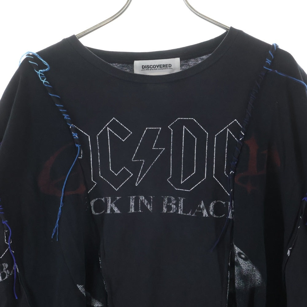 DISCOVERED(ディスカバード) リメイク 半袖Tシャツ コットン DC NS-T ブラック