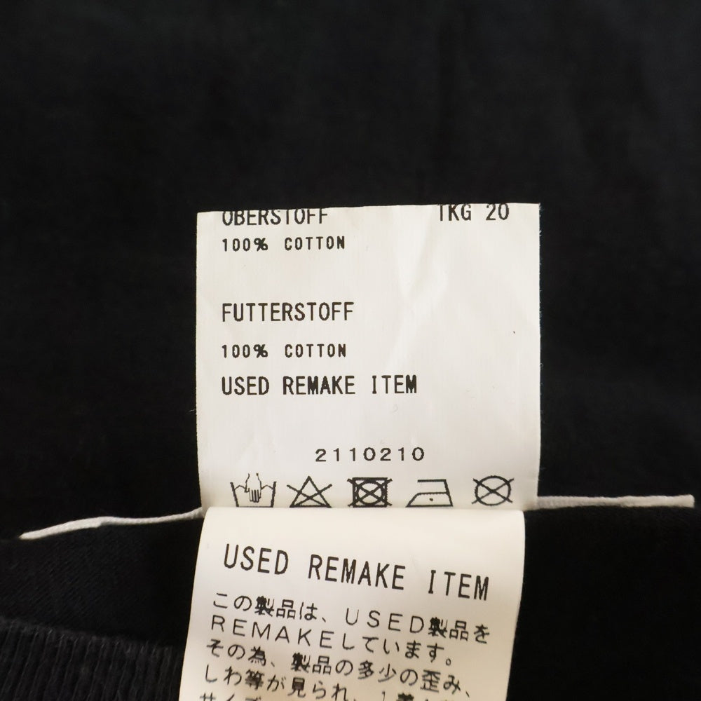 DISCOVERED(ディスカバード) リメイク 半袖Tシャツ コットン DC NS-T ブラック