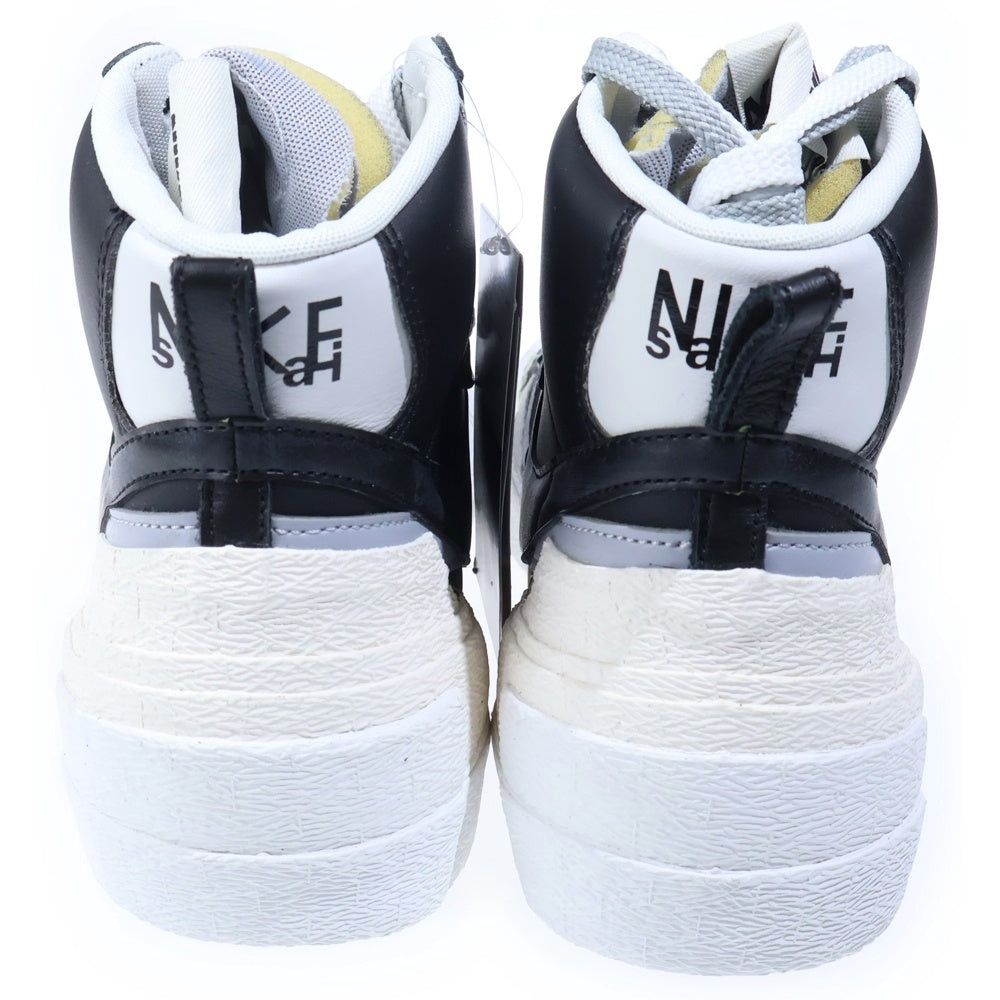 NIKE(ナイキ) ×SACAI BLAZER MID BV0072-002 サカイ ブレザー ミッドカットスニーカー US10.5/28.5cm ブラック/ホワイト