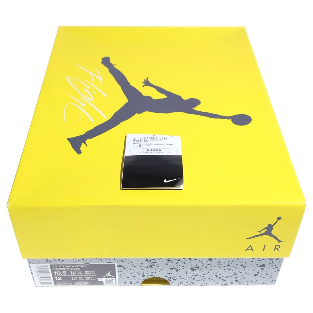 NIKE(ナイキ) AIR JORDAN 4 RETRO TOUR YELLOW CT8527-700 エアジョーダン 4 レトロ ハイカットスニーカー ツアーイエロー US10.5/28.5cm イエロー