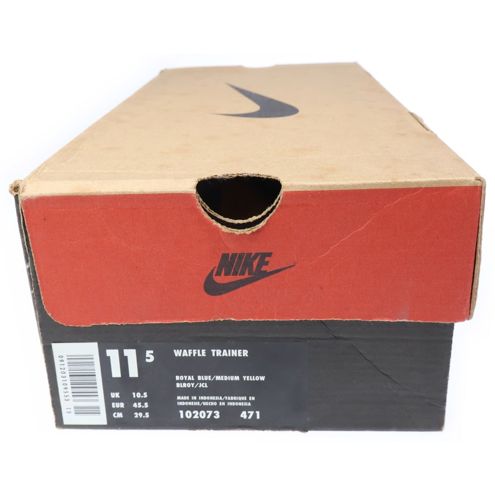 NIKE(ナイキ) 【観賞用1998年製】WAFFLE TRAINER 102073-471 ワッフルトレーナー ローカットスニーカー US11.5/29.5cm ブルー/イエロー