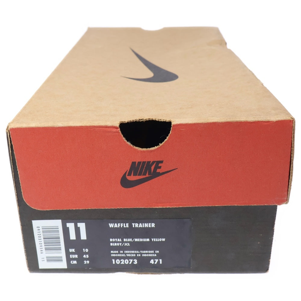 NIKE(ナイキ) 【観賞用1998年製】WAFFLE TRAINER 102073-471 ワッフルトレーナー ローカットスニーカー US11/29.0cm ブルー/イエロー